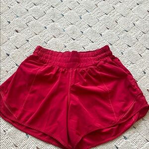 Red Women's Athletic Shorts